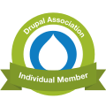 Drupal association individual member badge